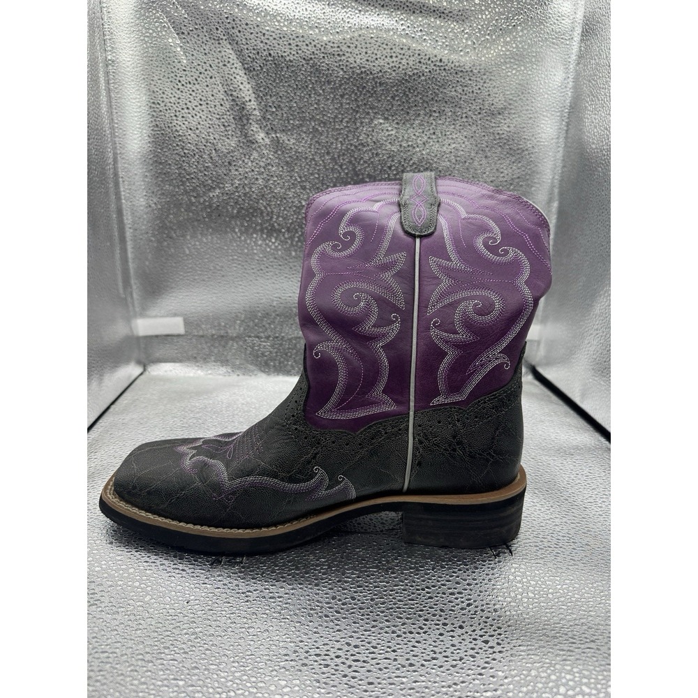 Ariat Women Boots Purple And Black Western Style Size 9B - Picture 3 of 8